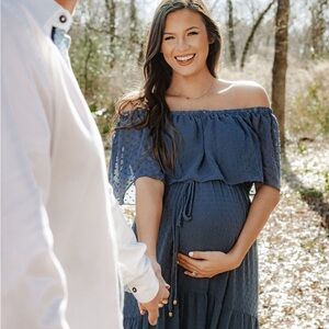 Baltic Born Swiss Dot Maxi dress